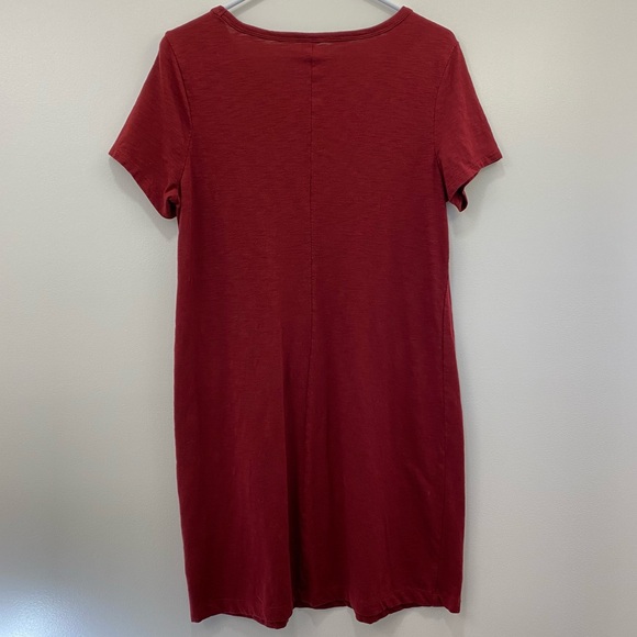 Burgundy / maroon t shirt dress - Picture 5 of 6